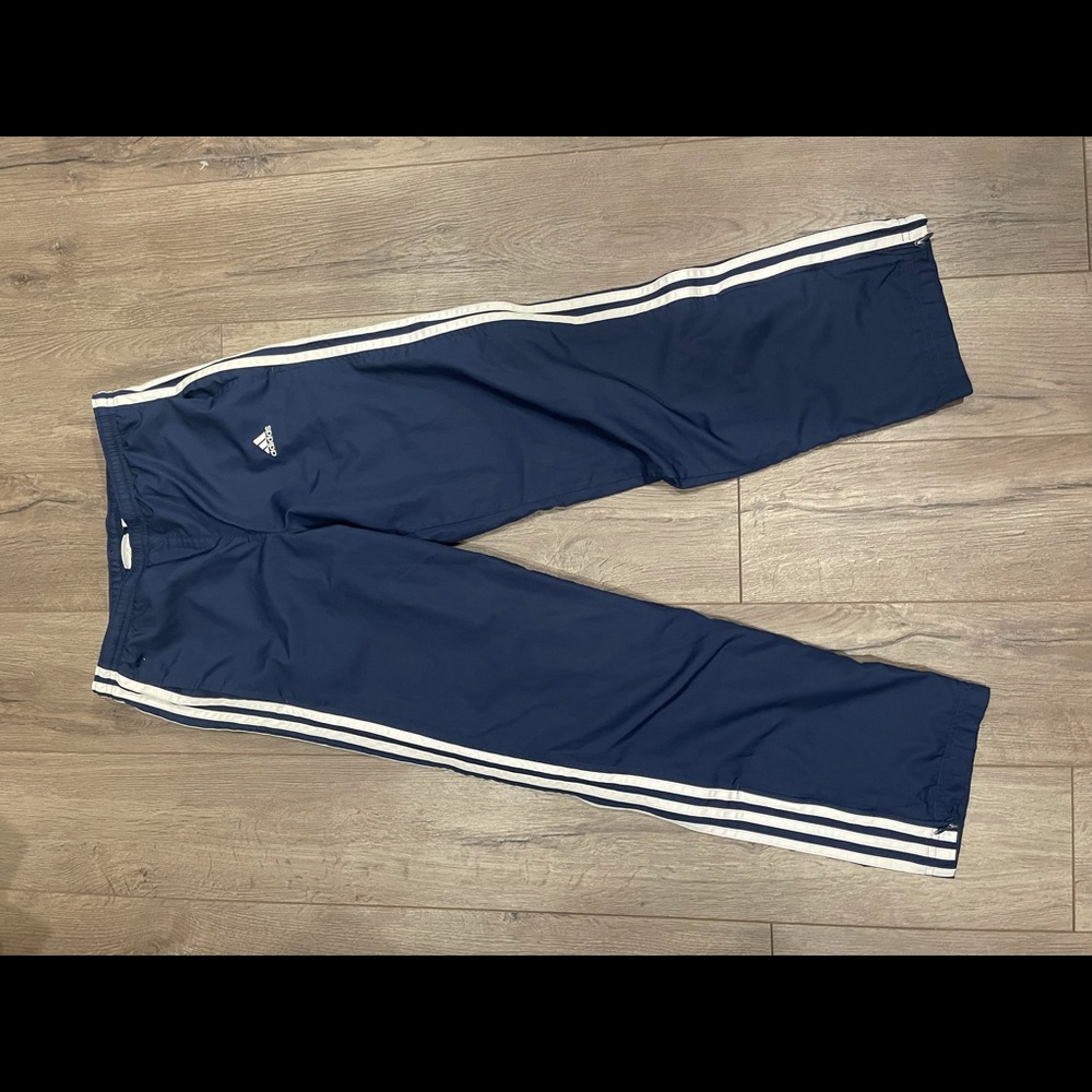 Y2K 2000s vintage adidas navy jogger pants